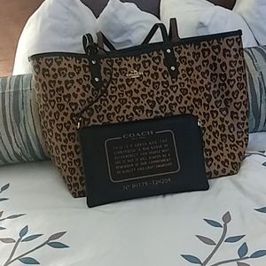 Leopard Coach purse